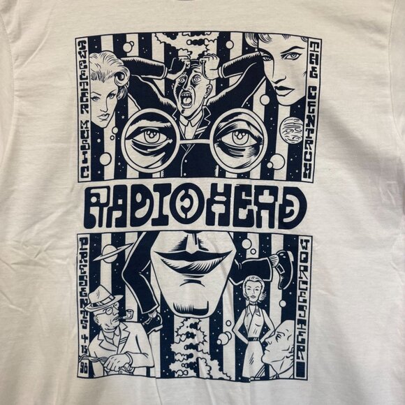 Radiohead Worcester 1998 The Centrum Show Art Band T-Shirt L - Picture 2 of 4